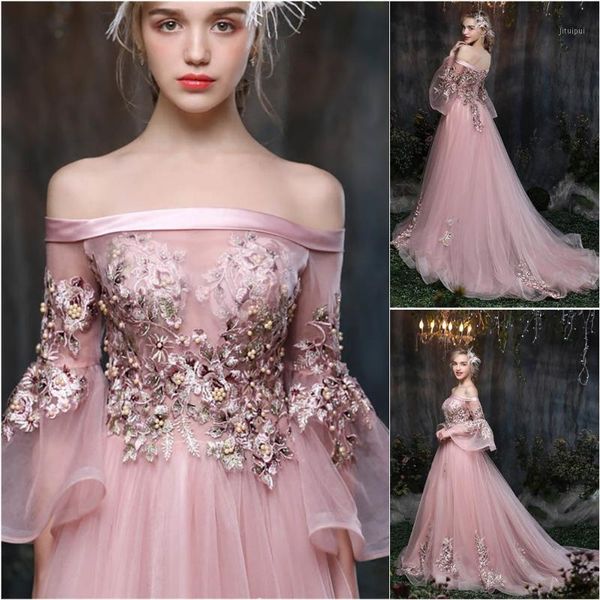 tulle long sleeve formal dresses custom prom party gown applique a line evening dress bateau backless lace up beaded1, White;black
tulle long sleeve formal dresses custom prom party gown applique a line evening dress bateau backless lace up beaded1, White;black