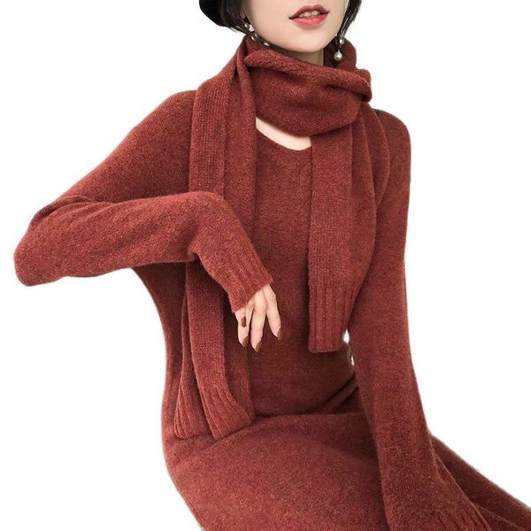 new range scarf dressed knitted or cleavage in autumn and winter female sweater 2021 all-match all-shirt on the knee 1gzz, Black;gray
new range scarf dressed knitted or cleavage in autumn and winter female sweater 2021 all-match all-shirt on the knee 1gzz, Black;gray