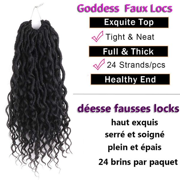 costume accessories goddess faux locs crochet hair river locs with curly hair pre looped long braid synthetic braids extensions dreadlocks, Silver
costume accessories goddess faux locs crochet hair river locs with curly hair pre looped long braid synthetic braids extensions dreadlocks, Silver