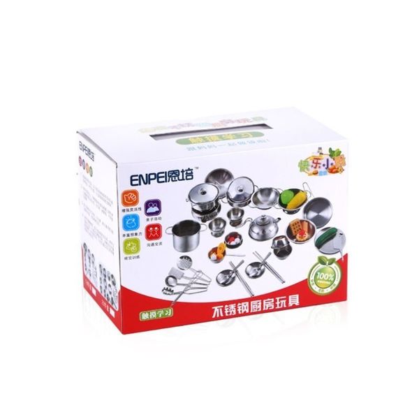 stainless steel kids house kitchen toys cooking cookware pots pans pretend play playset utensils y200428
stainless steel kids house kitchen toys cooking cookware pots pans pretend play playset utensils y200428