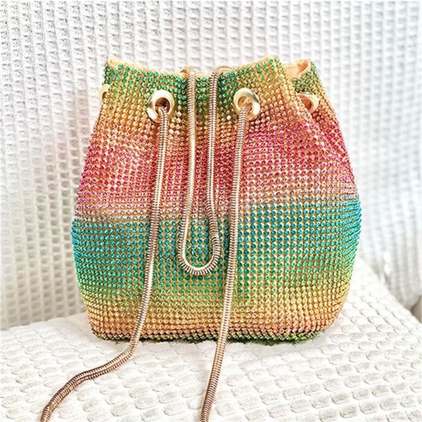 women luxury colorful diamonds bag lady shoulder chain bucket messenger bags bling evening party clutch handbags
women luxury colorful diamonds bag lady shoulder chain bucket messenger bags bling evening party clutch handbags