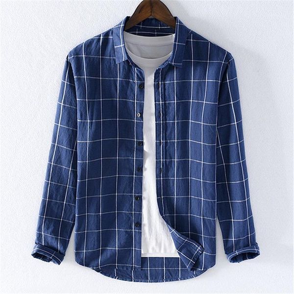 casual plaid long sleeve linen shirt men's 2019 new slim fit cotton linen shirt in autumn 93021, White;black
casual plaid long sleeve linen shirt men's 2019 new slim fit cotton linen shirt in autumn 93021, White;black