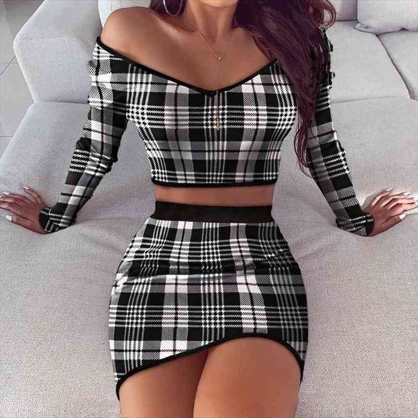 summer spring fashion 2 two piece set plaid long sleeve off shoulder outfits skirt and sets for women streetwear, White
summer spring fashion 2 two piece set plaid long sleeve off shoulder outfits skirt and sets for women streetwear, White