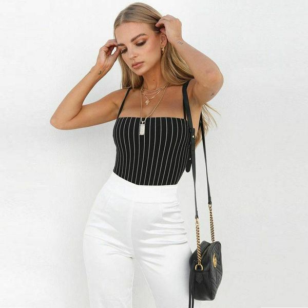 women's sleeveless skinny slimmer summer fashion romper jumpsuit bodysuit leotard beach swim casual holiday playsuit, Black;white
women's sleeveless skinny slimmer summer fashion romper jumpsuit bodysuit leotard beach swim casual holiday playsuit, Black;white