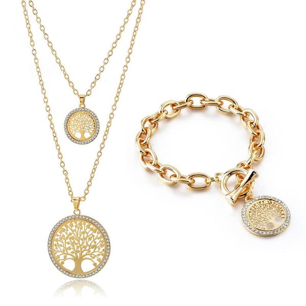 pendant necklaces chicvie round shape tree of life layered necklace pendants gold jewelry chain statement stainless steel set200011, Silver
pendant necklaces chicvie round shape tree of life layered necklace pendants gold jewelry chain statement stainless steel set200011, Silver