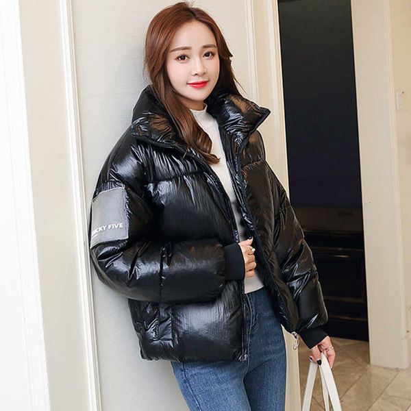 women's winter warm coat down cotton padded parkas 2019 autumn female er jackets short bomber coats stand collar breadwear, Black
women's winter warm coat down cotton padded parkas 2019 autumn female er jackets short bomber coats stand collar breadwear, Black