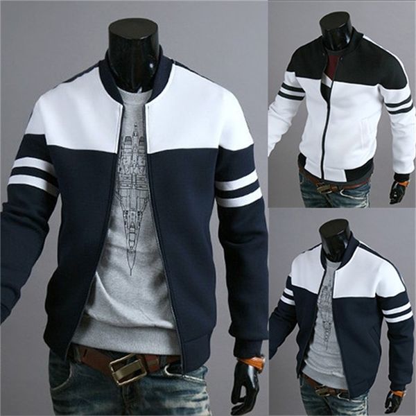 winter autumn jacket casual zipper sportswear patchwork jacket long sleeve coat slim bomber jacket men overcoat, Black
winter autumn jacket casual zipper sportswear patchwork jacket long sleeve coat slim bomber jacket men overcoat, Black
