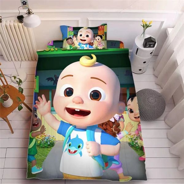 child cocomelon ji 3d printing bed sheet three-piece sets pillow case +bed sheet +quilt cover beddings kids cocomelon supplies ly118a 1
child cocomelon ji 3d printing bed sheet three-piece sets pillow case +bed sheet +quilt cover beddings kids cocomelon supplies ly118a 1