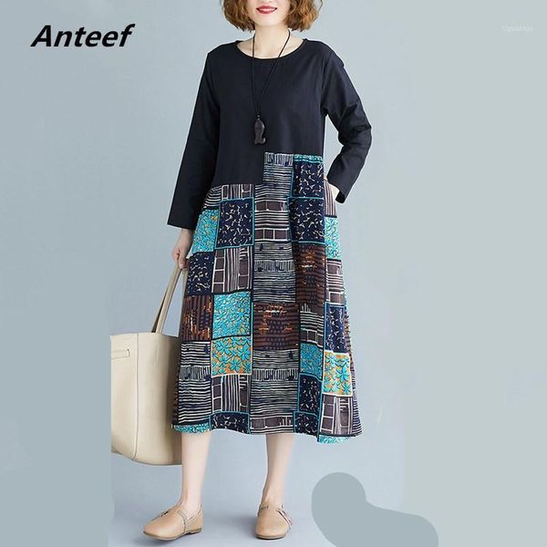 long sleeve cotton linen vintage floral plus size women casual loose spring autumn dress elegant clothes 2020 ladies dresses1, Black;gray
long sleeve cotton linen vintage floral plus size women casual loose spring autumn dress elegant clothes 2020 ladies dresses1, Black;gray