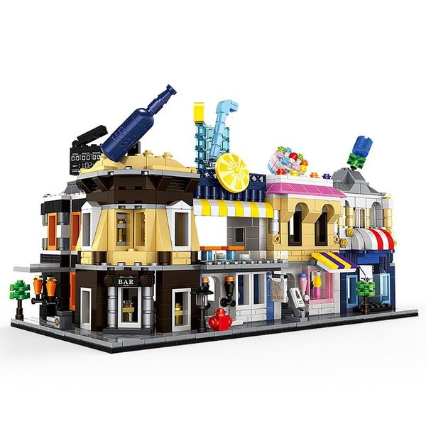 children's building block toys mini streetscape 3d model 5 kinds of retail stores urban buildings for children
children's building block toys mini streetscape 3d model 5 kinds of retail stores urban buildings for children