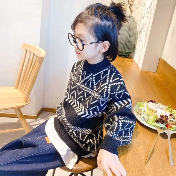 winter girl's clothing plush thickened sweater new middle school children's and little girls' versatile warm top, Blue
winter girl's clothing plush thickened sweater new middle school children's and little girls' versatile warm top, Blue