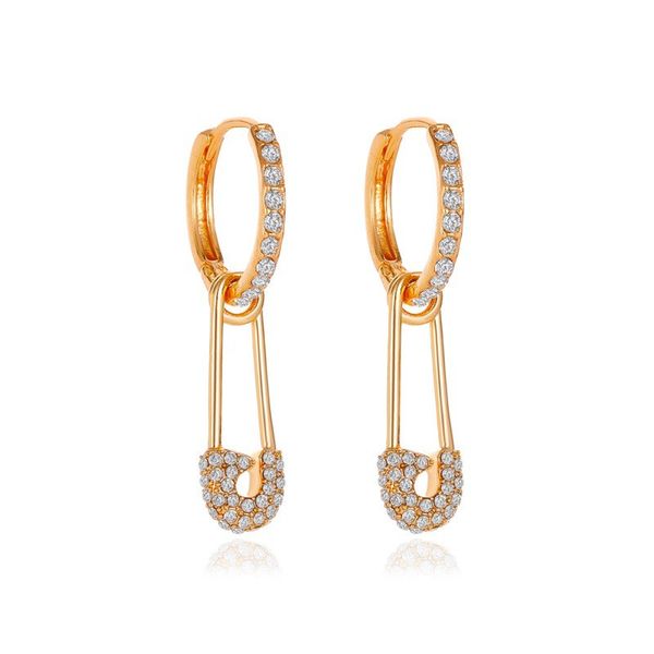 15pairs/lot europe dangle rhinestone pin ear buckle copper long curved needle ear drop women gold white k charm earrings jewelry accessories, Golden
15pairs/lot europe dangle rhinestone pin ear buckle copper long curved needle ear drop women gold white k charm earrings jewelry accessories, Golden