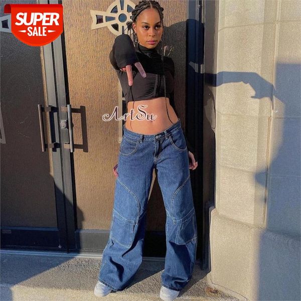 artsu streetwear low rise baggy jeans women loose wide leg pants y2k dark blue denim cargo pants e girl trousers pa52526 #ow65, Black;white
artsu streetwear low rise baggy jeans women loose wide leg pants y2k dark blue denim cargo pants e girl trousers pa52526 #ow65, Black;white