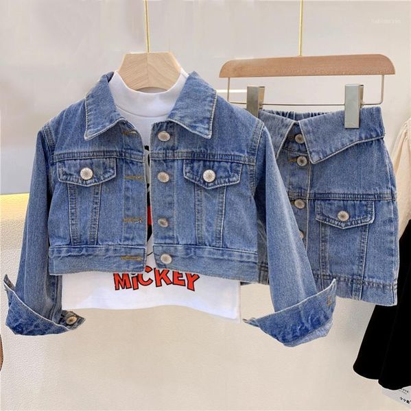 spring autumn girls 2 pcs set baby jacket + skirt dress kids suit children denim clothes button glitter letter patch 3 to 8 yrs1, White
spring autumn girls 2 pcs set baby jacket + skirt dress kids suit children denim clothes button glitter letter patch 3 to 8 yrs1, White