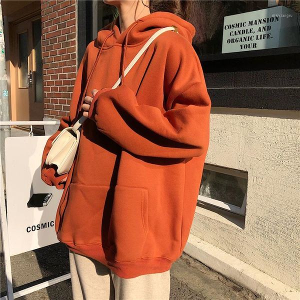 2019 autumn and winter thickening plus velvet hooded loose long sleeve sweatshirt hoodie1, Black
2019 autumn and winter thickening plus velvet hooded loose long sleeve sweatshirt hoodie1, Black