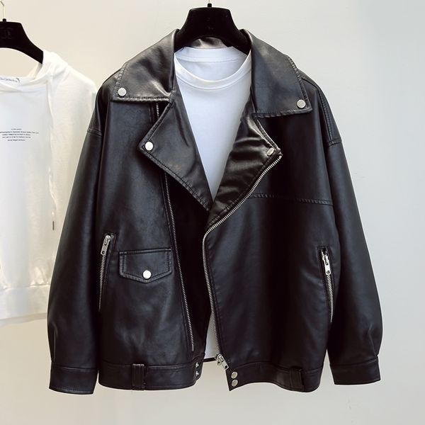 new spring 2021 for women in casual soft released plutonium from the women's leather jacket rivet 89pu, Black
new spring 2021 for women in casual soft released plutonium from the women's leather jacket rivet 89pu, Black