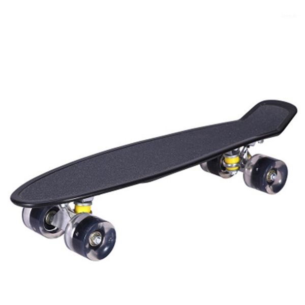 skateboarding frosted small fish board single warped four-wheel flashing wheel solid color road brushing skateboard1
skateboarding frosted small fish board single warped four-wheel flashing wheel solid color road brushing skateboard1