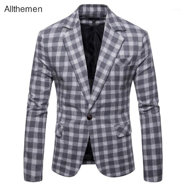 allthemen men blazer men's fashion plaid blazer casual dress coat jacket men slim fit masculine notched long sleeve1, White;black
allthemen men blazer men's fashion plaid blazer casual dress coat jacket men slim fit masculine notched long sleeve1, White;black