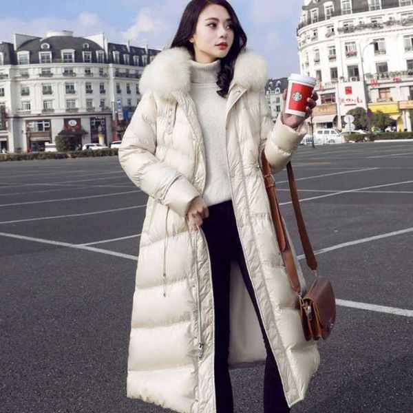 women's down & parkas 2021 style fashion jacket slim thin large wool collar women coat long and medium over knee warm lady clothes, Black
women's down & parkas 2021 style fashion jacket slim thin large wool collar women coat long and medium over knee warm lady clothes, Black