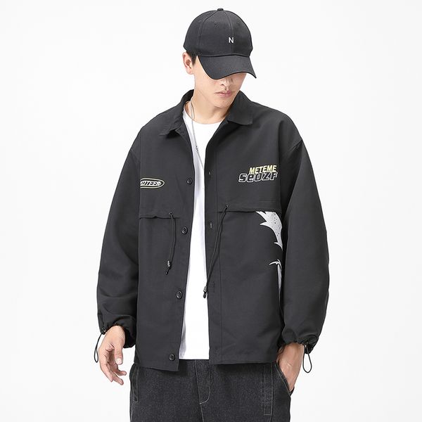 2021 casual england style new spring autumn black jacket men's brand clothes plus oversize jk006 dp91, Black;brown
2021 casual england style new spring autumn black jacket men's brand clothes plus oversize jk006 dp91, Black;brown