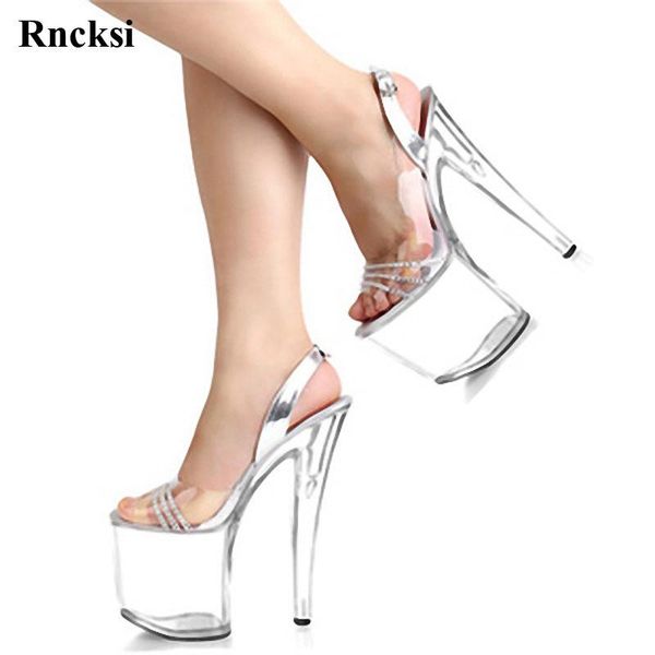 sandals rncksi gorgeous transparent crystal ultra thin heels 20cm high-heeled shoes 8 inch lady fashion women dance, Black
sandals rncksi gorgeous transparent crystal ultra thin heels 20cm high-heeled shoes 8 inch lady fashion women dance, Black