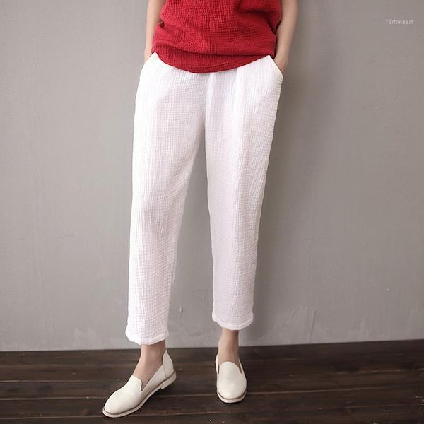female casual pants loose solid color elastic waist straight trousers cotton linen breathable and comfortbale pantalon1, Black;white
female casual pants loose solid color elastic waist straight trousers cotton linen breathable and comfortbale pantalon1, Black;white