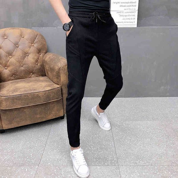 men's pants fashion korean solid joggers spring autumn slim fit drawstring s casual black/gray 36-28 go2t
men's pants fashion korean solid joggers spring autumn slim fit drawstring s casual black/gray 36-28 go2t