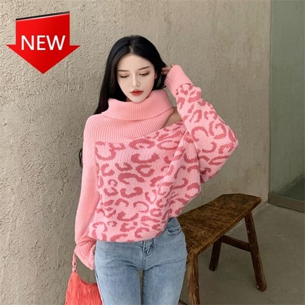 korean knitted pullover 2020 autumn winter pull femme leopard strapless turtleneck sweater causal long sleeve h1211, White;black
korean knitted pullover 2020 autumn winter pull femme leopard strapless turtleneck sweater causal long sleeve h1211, White;black