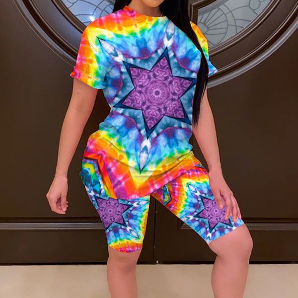 tie dye two piece set women plus size tracksuit festival clothing biker shorts 2 piece outfits short matching sets, White;red
tie dye two piece set women plus size tracksuit festival clothing biker shorts 2 piece outfits short matching sets, White;red