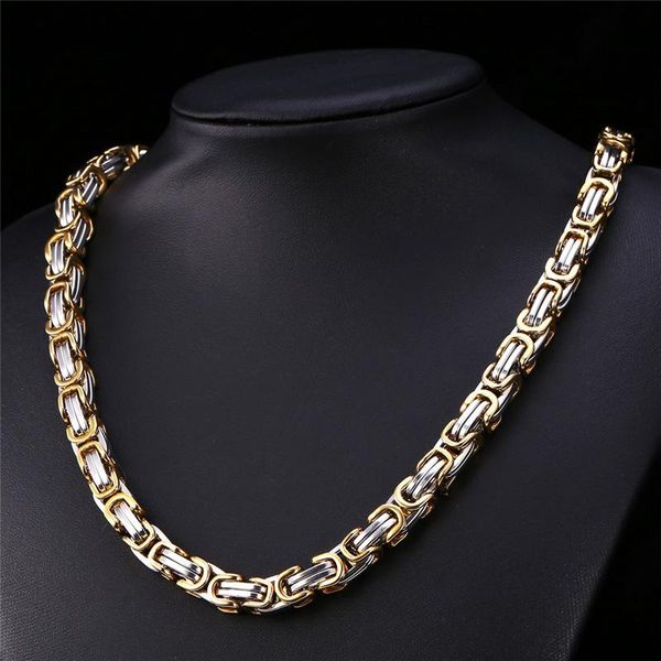 kpop stainless steel men necklaces double twisted chain with '316l' stamp gold color new punk bracelets for men n225, Silver
kpop stainless steel men necklaces double twisted chain with '316l' stamp gold color new punk bracelets for men n225, Silver