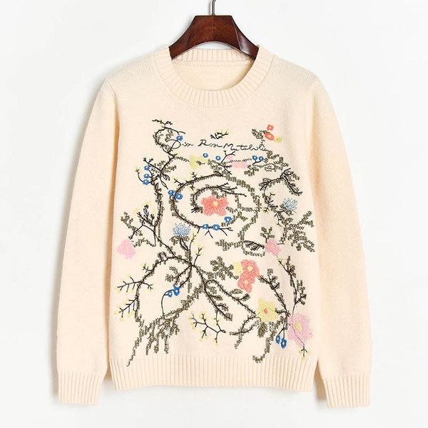 vine embroidery runway sweater women wool blend jumpers 2020 autumn winter new thick warm sweaters ladies pullover knitwear, White;black
vine embroidery runway sweater women wool blend jumpers 2020 autumn winter new thick warm sweaters ladies pullover knitwear, White;black