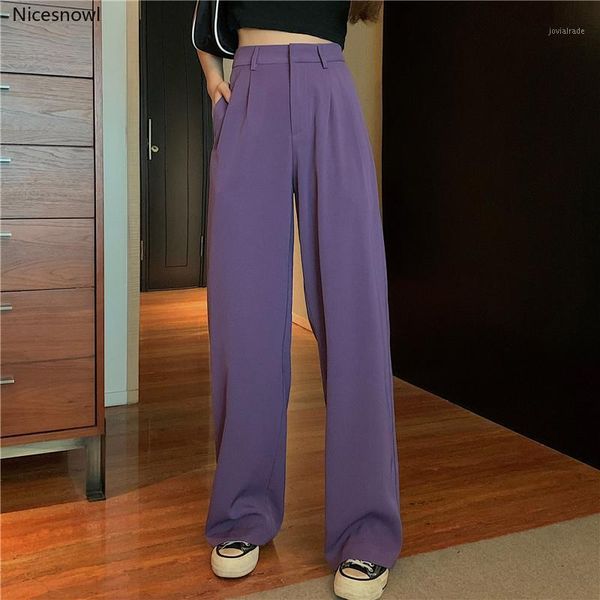 women's pants & capris korean style wide leg women 2021 summer loose fall effect casual trousers purple suit1, Black;white
women's pants & capris korean style wide leg women 2021 summer loose fall effect casual trousers purple suit1, Black;white