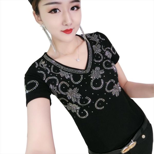 new diamonds v neck tshirt 2020 summer pullover women transparent backless clothes slim shirt camiseta mujer black t95305l, White
new diamonds v neck tshirt 2020 summer pullover women transparent backless clothes slim shirt camiseta mujer black t95305l, White