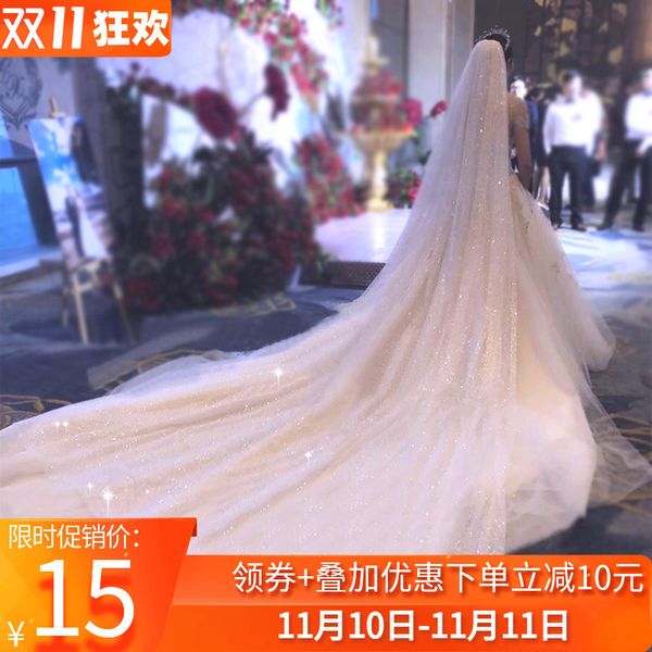 tiktok, bride's main wedding veil, fairy tail, red net, head, the champagne long veil, Silver
tiktok, bride's main wedding veil, fairy tail, red net, head, the champagne long veil, Silver