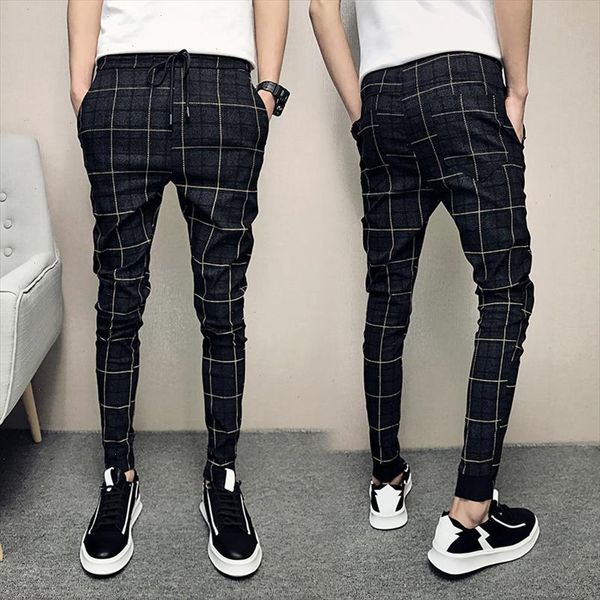 brand pants men slim fit british plaid mens pants fashion 2021 casual young man hip hop trousers male, Black
brand pants men slim fit british plaid mens pants fashion 2021 casual young man hip hop trousers male, Black