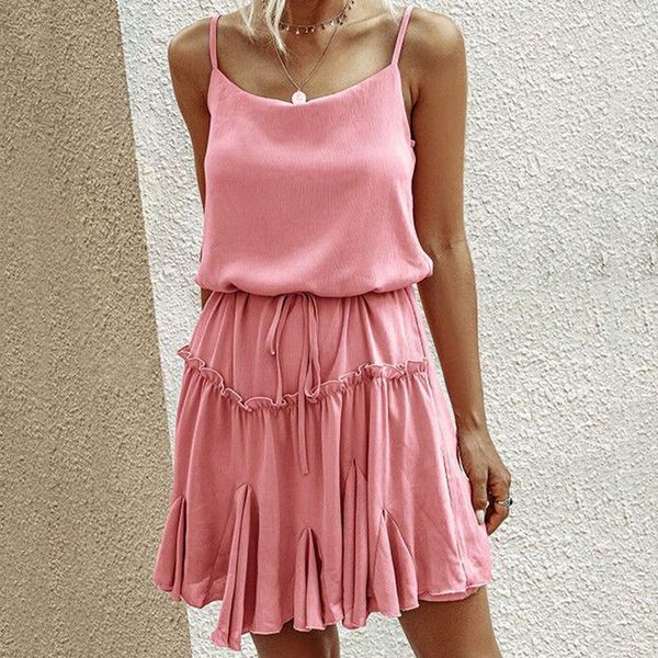 casual dresses solid summer dress spaghetti strap ruffles mini beach dresss backless square collar plus size female elegant vestidos1, Black;gray
casual dresses solid summer dress spaghetti strap ruffles mini beach dresss backless square collar plus size female elegant vestidos1, Black;gray