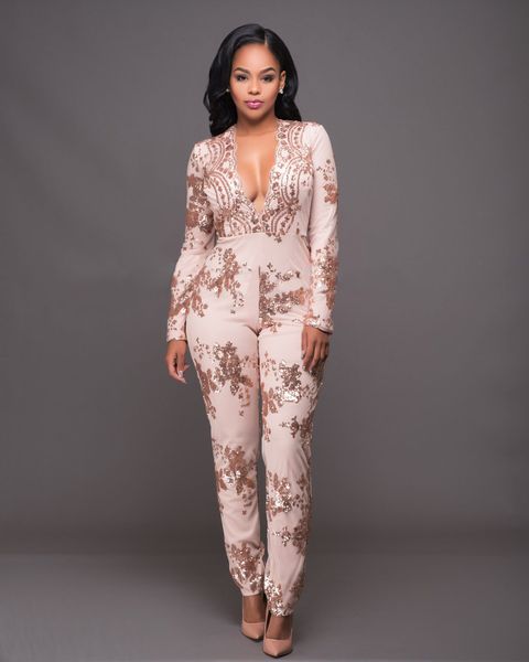 deep v neck slim women jumpsuits long sleeve sequins skinny rompers bodysuit fashion casual female clothing, Black;white
deep v neck slim women jumpsuits long sleeve sequins skinny rompers bodysuit fashion casual female clothing, Black;white