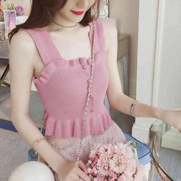 woman sweaters womens summer short bare midriff ruffled knitted with suspenders femme chandails pull hiver, White;black
woman sweaters womens summer short bare midriff ruffled knitted with suspenders femme chandails pull hiver, White;black