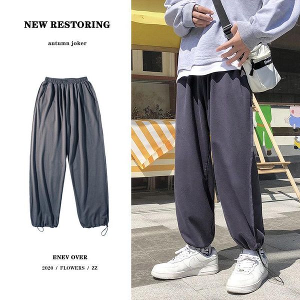 autumn sweatpants men's fashion solid color casual pants men streetwear loose straight trousers mens joggers track pants m-5xl, Black
autumn sweatpants men's fashion solid color casual pants men streetwear loose straight trousers mens joggers track pants m-5xl, Black
