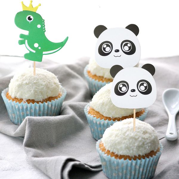 6pcs cute dinosaurs pandas cupcake ers cake decor for kids birthday party wedding baby shower supplies
6pcs cute dinosaurs pandas cupcake ers cake decor for kids birthday party wedding baby shower supplies