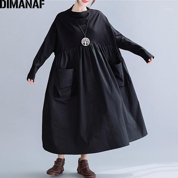 casual dresses dimanaf plus size winter vintage women dress oversize loose pleated female lady vestidos elegant solid black long sleeve dres, Black;gray
casual dresses dimanaf plus size winter vintage women dress oversize loose pleated female lady vestidos elegant solid black long sleeve dres, Black;gray
