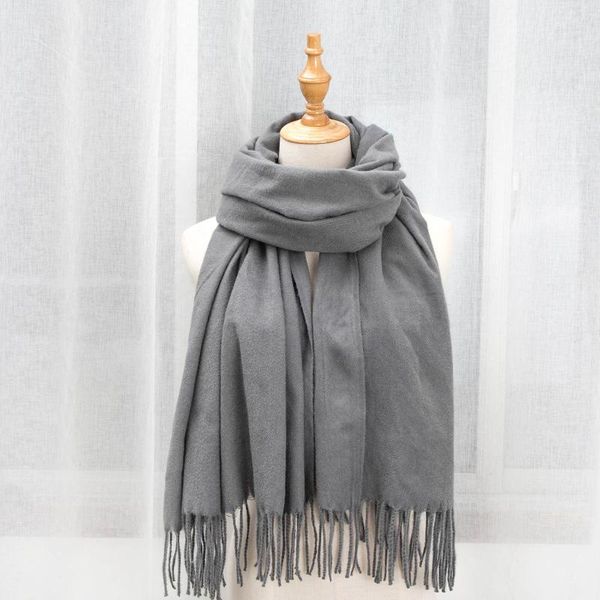 2021 Autumn Winter Female Plain Scarf Women Fashion Scarves Wide All-match Long Shawl Wrap Blanket Warm Tippet, Blue;gray
2021 Autumn Winter Female Plain Scarf Women Fashion Scarves Wide All-match Long Shawl Wrap Blanket Warm Tippet, Blue;gray