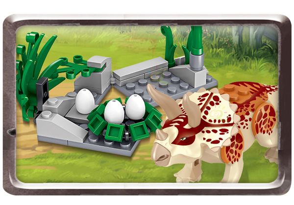 huiqibao 270pcs jurassic dinosaur tricera world park model building blocks city steal eggs truck figures bricks children toy qylinl
huiqibao 270pcs jurassic dinosaur tricera world park model building blocks city steal eggs truck figures bricks children toy qylinl