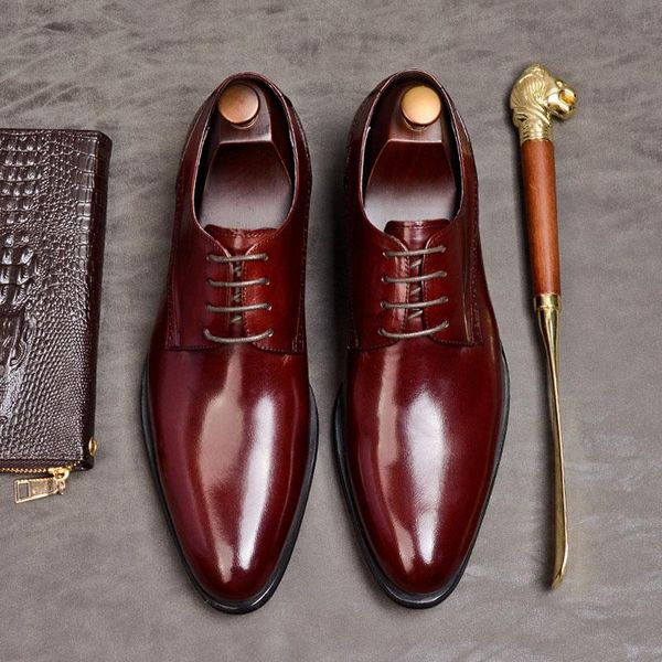 dress shoes modern men lace-up genuine leather oxford formal business comfortable social office for a61, Black
dress shoes modern men lace-up genuine leather oxford formal business comfortable social office for a61, Black