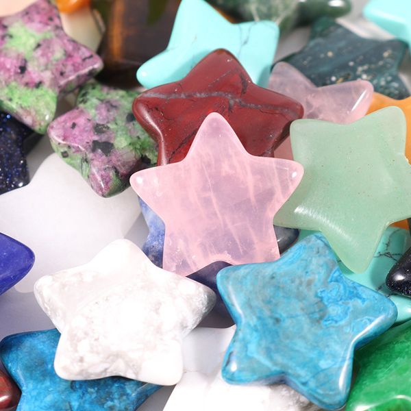 20mm random color mini star statue natural stone carving home decoration crystal polishing gem, Black
20mm random color mini star statue natural stone carving home decoration crystal polishing gem, Black