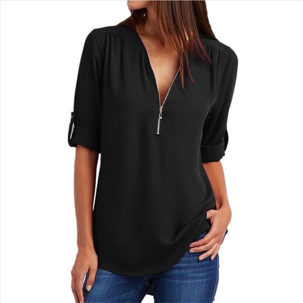women plus big size 4xl 5xl loose casual chiffon blouse female summer black solid half sleeve elegant shirts blusas, White
women plus big size 4xl 5xl loose casual chiffon blouse female summer black solid half sleeve elegant shirts blusas, White