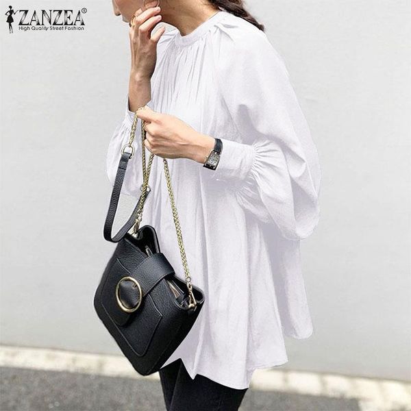 women's blouses & shirts zanzea autumn women elegant pleated blouse fashion lantern sleeve shirt solid female work blusas femininas ch, White
women's blouses & shirts zanzea autumn women elegant pleated blouse fashion lantern sleeve shirt solid female work blusas femininas ch, White
