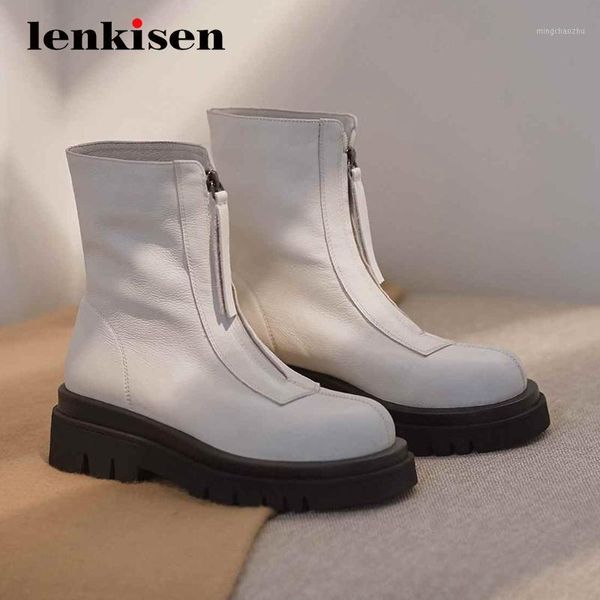 boots lenkisen arrival natural leather thick bottom platform high heel round toe zipper young girls daily wear ankle l7f31, Black
boots lenkisen arrival natural leather thick bottom platform high heel round toe zipper young girls daily wear ankle l7f31, Black