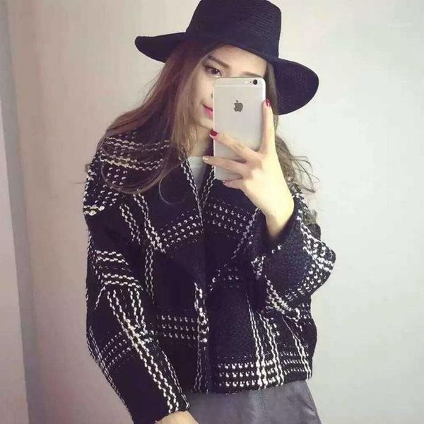 women black white plaid coat spring autumn winter jacket loose short plaid overcoat jacket new arrival big size
women black white plaid coat spring autumn winter jacket loose short plaid overcoat jacket new arrival big size