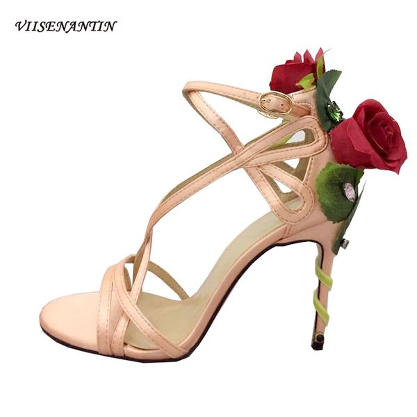 viisenantin new satin women sandal shoe rose flower decor beautiful summer sandalias jeweled narrow band fashion shoe 0928, Black
viisenantin new satin women sandal shoe rose flower decor beautiful summer sandalias jeweled narrow band fashion shoe 0928, Black
